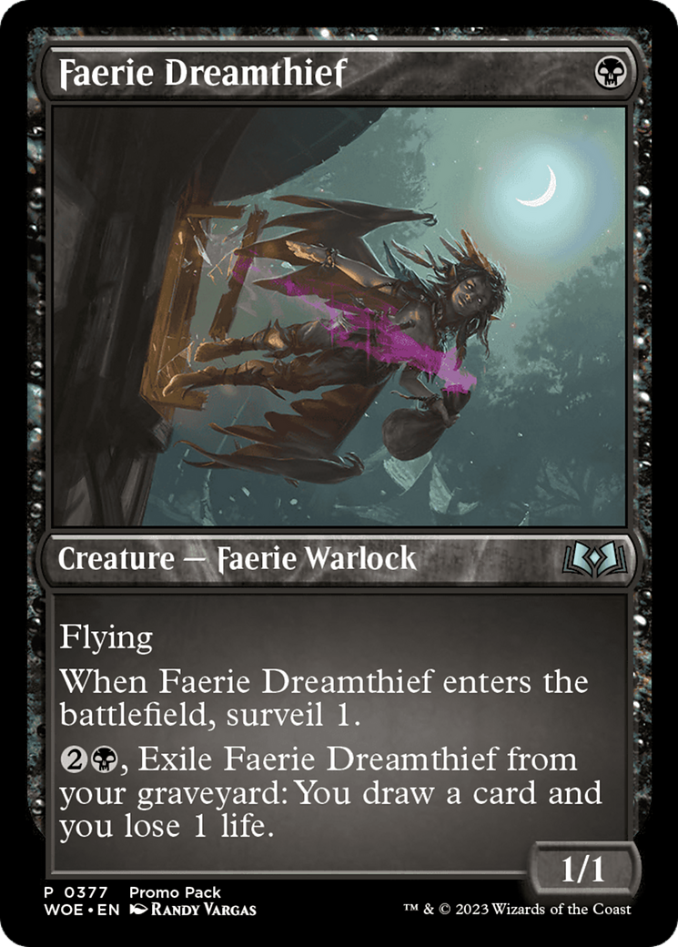 Faerie Dreamthief (PPWOE-377) [Wilds of Eldraine] MTG Single Wizards of the Coast