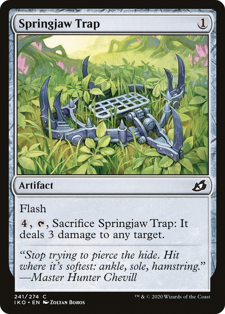 Springjaw Trap (IKO-241) [Ikoria: Lair of Behemoths] Foil MTG Single Wizards of the Coast