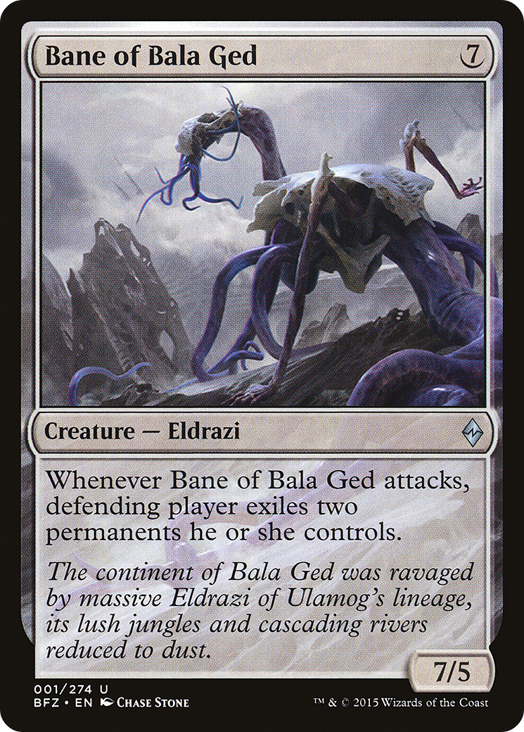 Bane of Bala Ged (BFZ-001) [Battle for Zendikar] MTG Single Wizards of the Coast