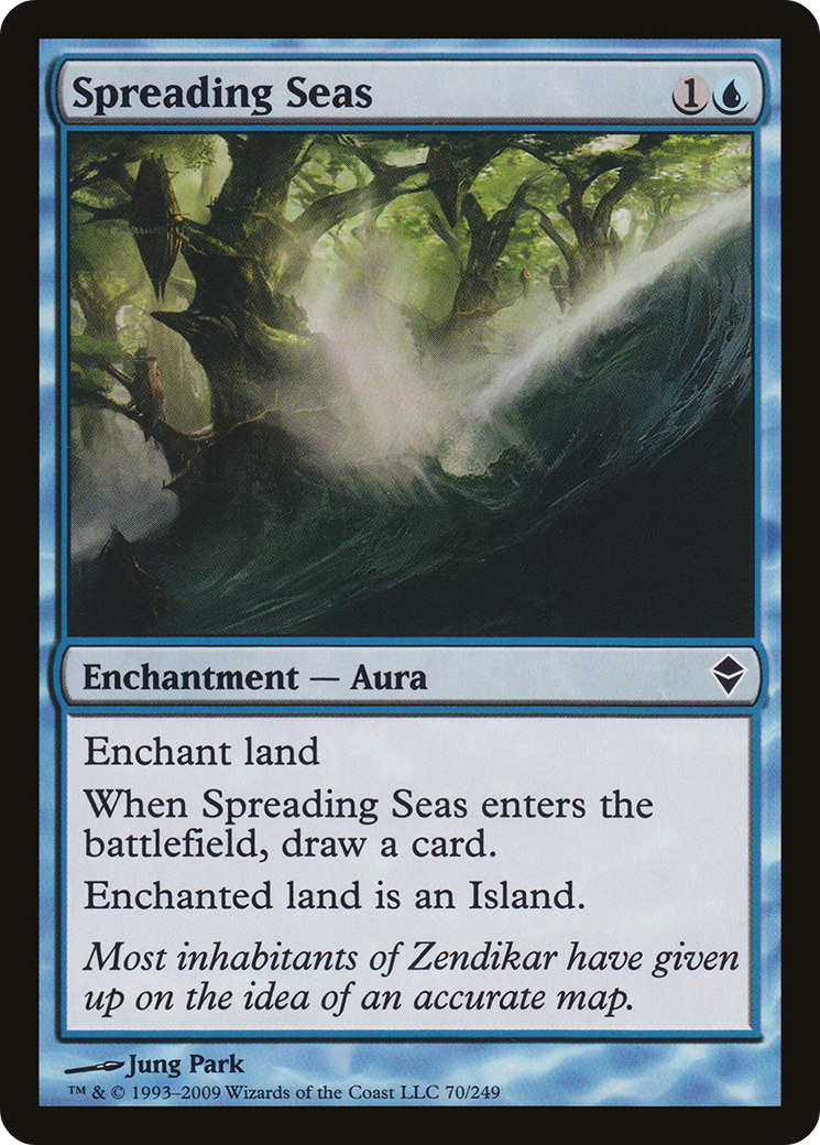 Spreading Seas (ZEN-070) [Zendikar] Foil MTG Single Wizards of the Coast