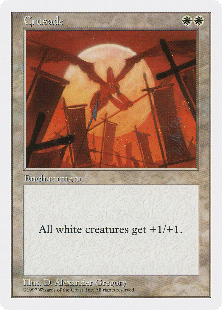 Crusade (5ED-022) [Fifth Edition] MTG Single Wizards of the Coast