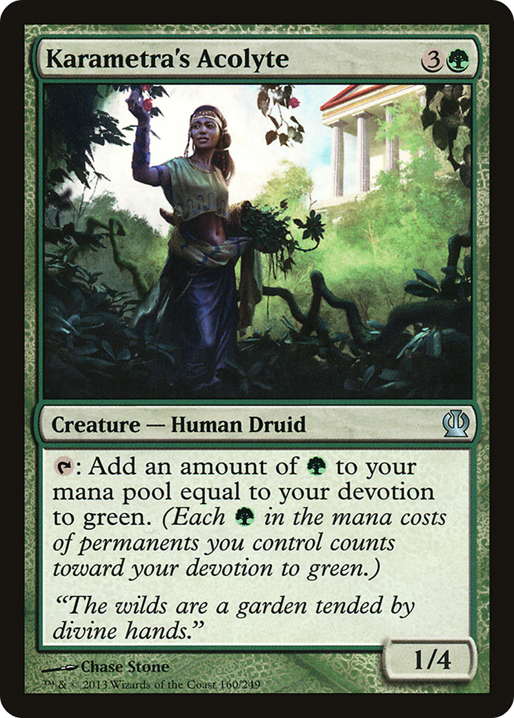 Karametra's Acolyte (THS-160) [Theros] MTG Single Wizards of the Coast