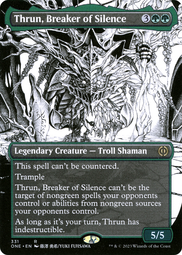 Thrun, Breaker of Silence (ONE-331) [Phyrexia: All Will Be One] (Showcase) (Borderless) Foil MTG Single Wizards of the Coast
