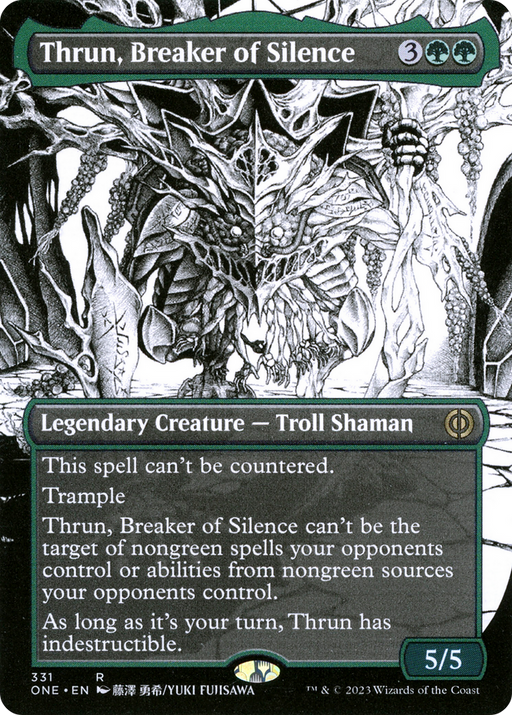 Thrun, Breaker of Silence (ONE-331) [Phyrexia: All Will Be One] (Showcase) (Borderless) Foil MTG Single Wizards of the Coast