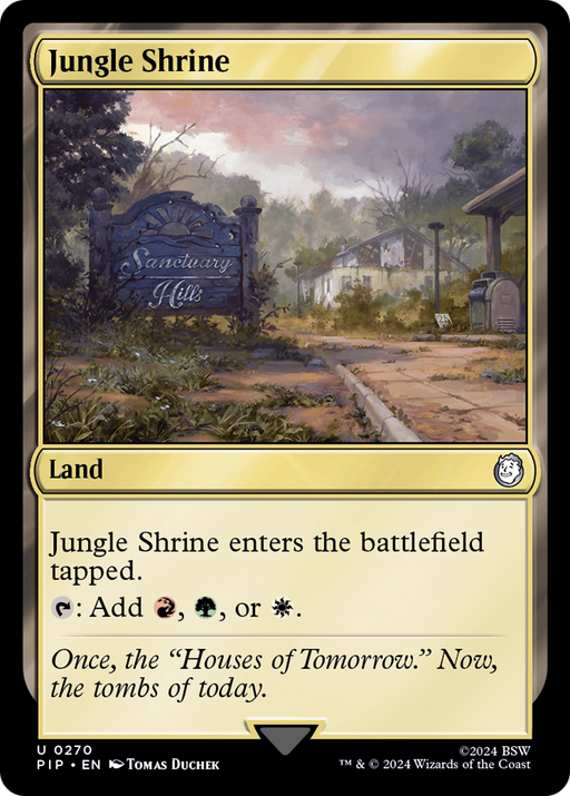 Jungle Shrine (PIP-270) [Fallout] MTG Single Wizards of the Coast