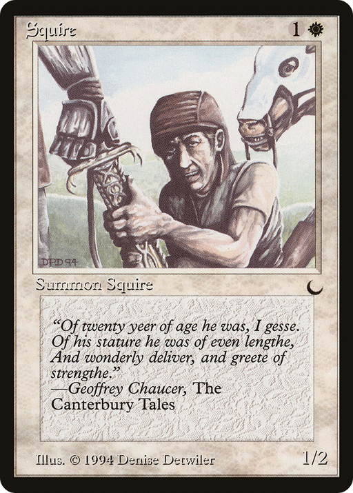 Squire (DRK-017) [Oldschool] The Dark MTG Single Wizards of the Coast