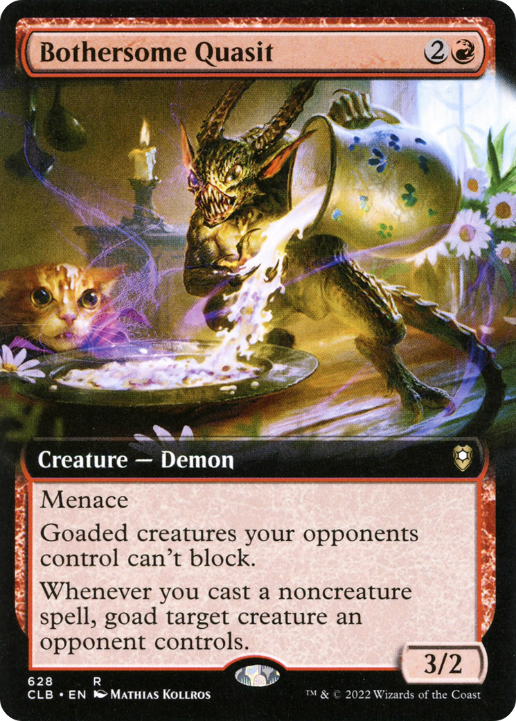 Bothersome Quasit (CLB-628) [Commander Legends: Battle for Baldur's Gate] (Extended Art) MTG Single Wizards of the Coast
