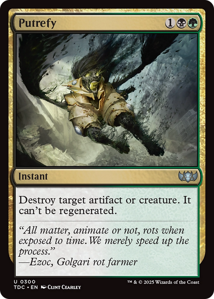 Putrefy (TDC-300) [Commander: Tarkir: Dragonstorm] MTG Single Wizards of the Coast