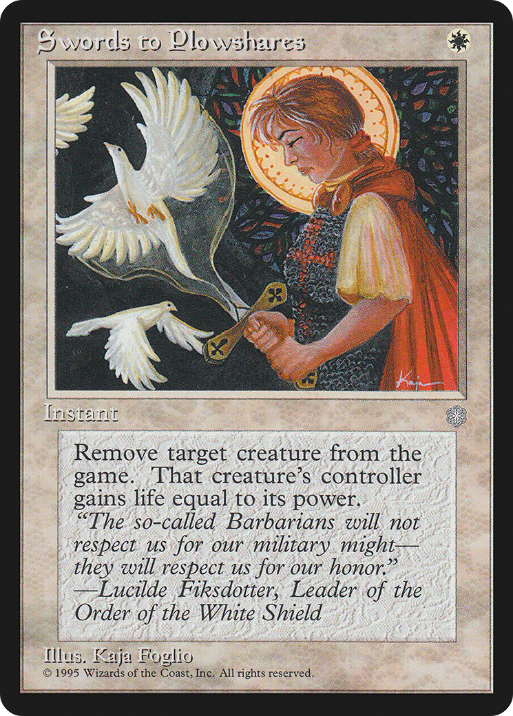 Swords to Plowshares (ICE-054) [Ice Age] MTG Single Wizards of the Coast