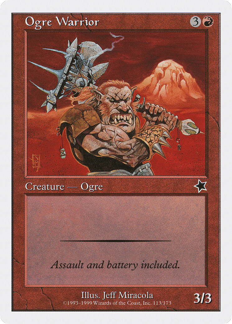Ogre Warrior (S99-113) [Misc] Starter 1999 MTG Single Wizards of the Coast