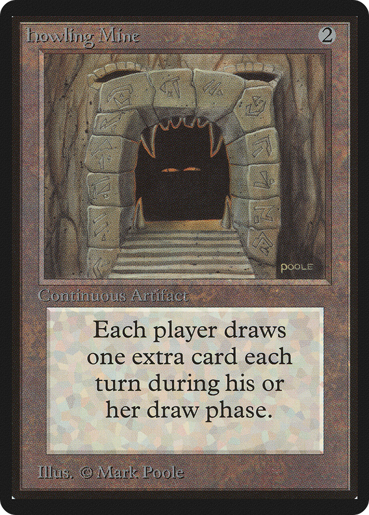Howling Mine (LEB-) [Oldschool] Limited Edition Beta MTG Single Wizards of the Coast