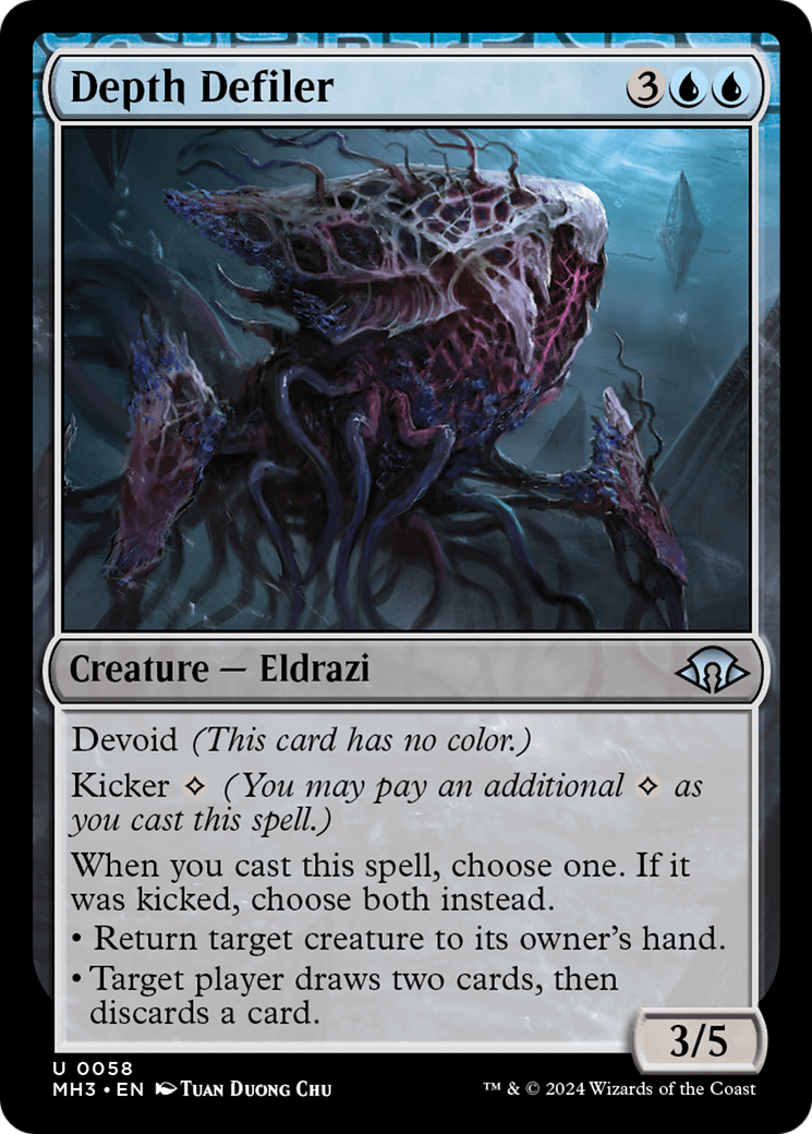 Depth Defiler (MH3-058) [Modern Horizons 3] Foil MTG Single Wizards of the Coast