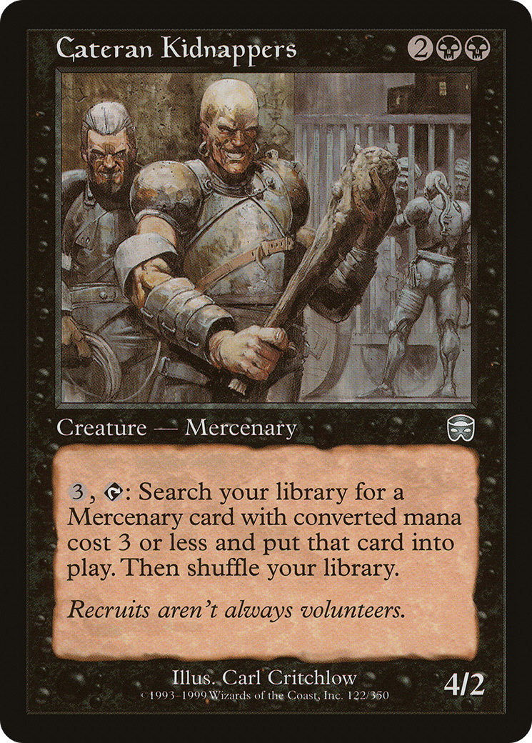 Cateran Kidnappers (MMQ-122) [Mercadian Masques] MTG Single Wizards of the Coast