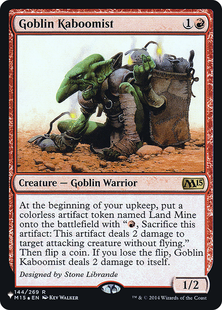 Goblin Kaboomist (LIST-144) [Mystery Booster] The List Foil MTG Single Wizards of the Coast