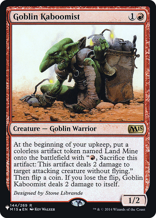 Goblin Kaboomist (LIST-144) [Mystery Booster] The List Foil MTG Single Wizards of the Coast