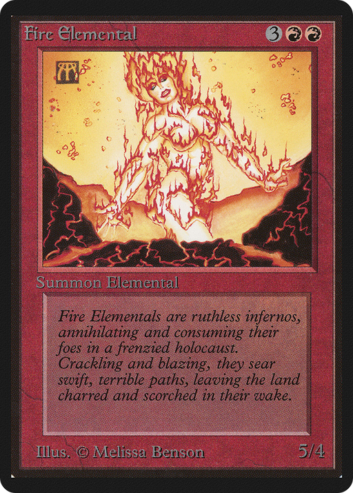 Fire Elemental (LEB-149) [Oldschool] Limited Edition Beta MTG Single Wizards of the Coast