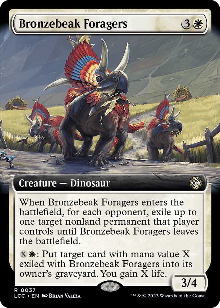 Bronzebeak Foragers (LCC-037) [The Lost Caverns of Ixalan Commander] (Extended Art) MTG Single Wizards of the Coast