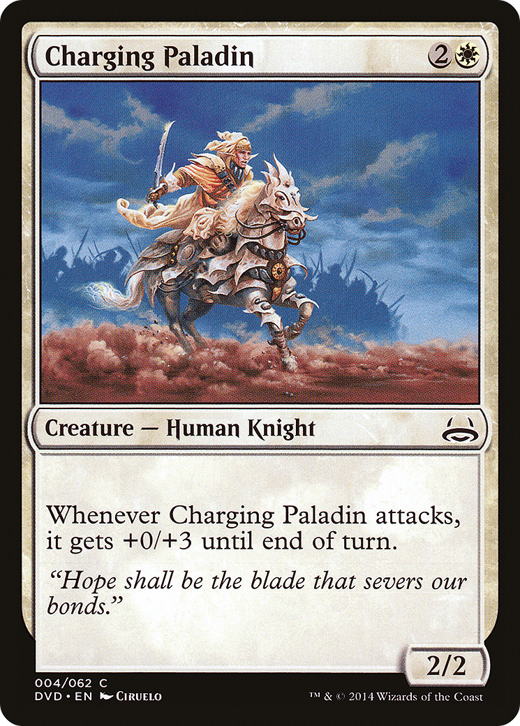 Charging Paladin (Divine vs. Demonic) [Duel Decks Anthology] MTG Single Magic: The Gathering