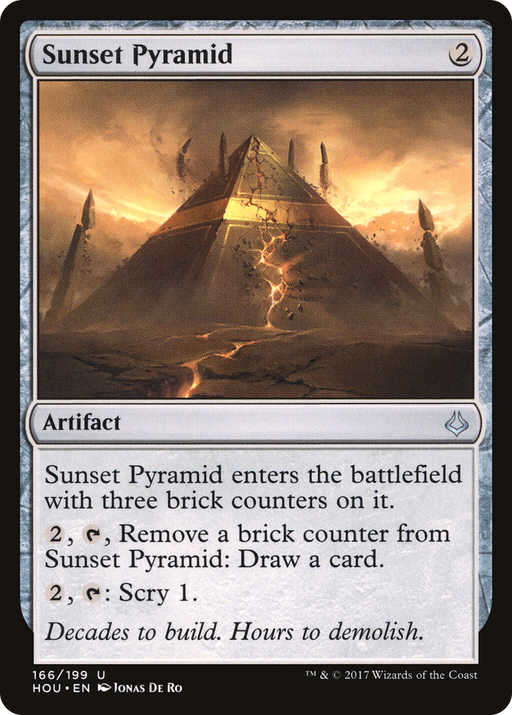 Sunset Pyramid (HOU-166) [Hour of Devastation] MTG Single Wizards of the Coast