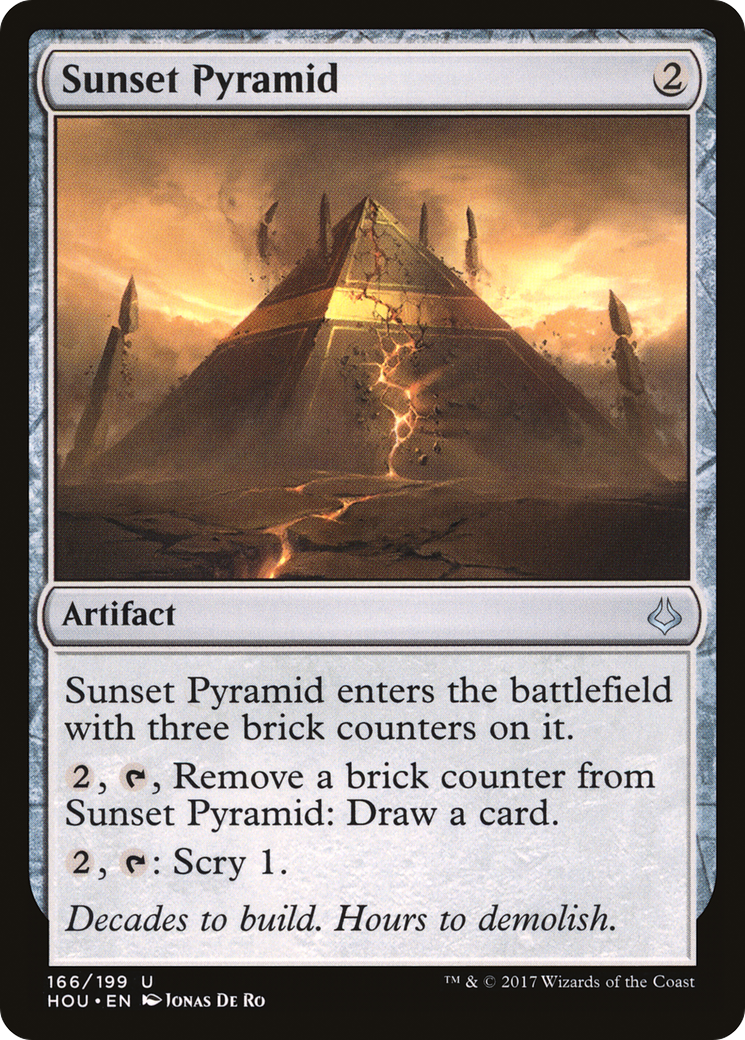 Sunset Pyramid (HOU-166) [Hour of Devastation] Foil MTG Single Wizards of the Coast