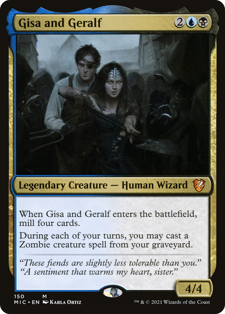 Gisa and Geralf (MIC-150) [Midnight Hunt Commander] MTG Single Wizards of the Coast