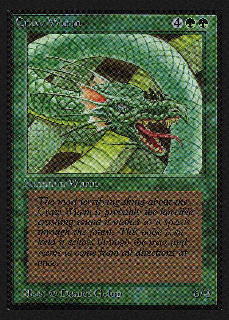 Craw Wurm (CED-191) [Collectors' Edition] MTG Single Wizards of the Coast