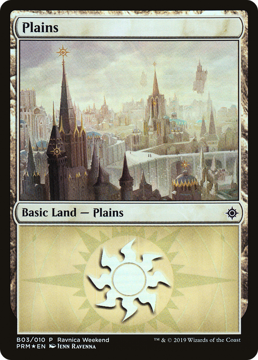 Plains - Orzhov (B03) (LARP-003) [Misc] RNA Ravnica Weekend Foil MTG Single Wizards of the Coast