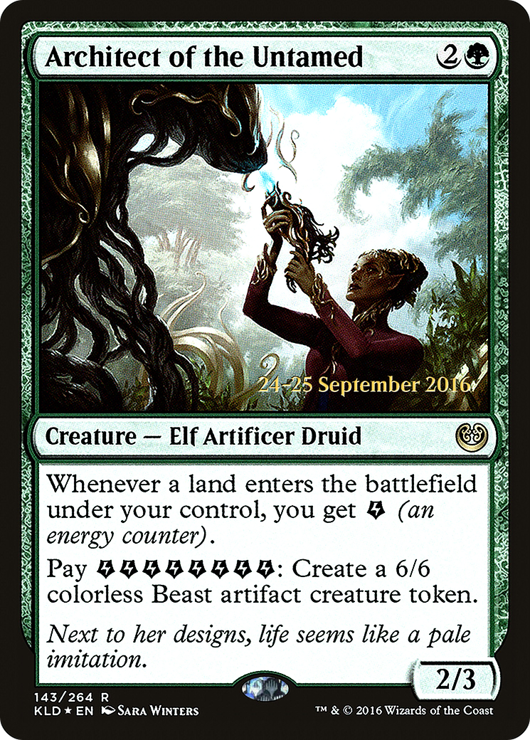 Architect of the Untamed (PRE-143) [Kaladesh Promos] Foil MTG Single Wizards of the Coast