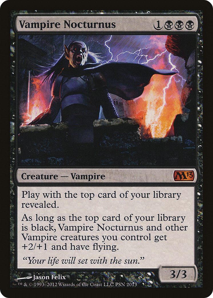 Vampire Nocturnus (MEDIA-PSN 2013) [Misc] Duels of the Planeswalkers 2013 Promos MTG Single Wizards of the Coast