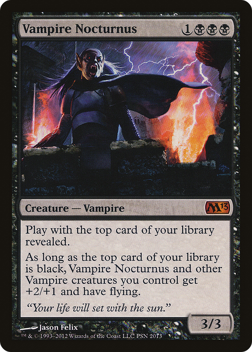 Vampire Nocturnus (MEDIA-PSN 2013) [Misc] Duels of the Planeswalkers 2013 Promos MTG Single Wizards of the Coast