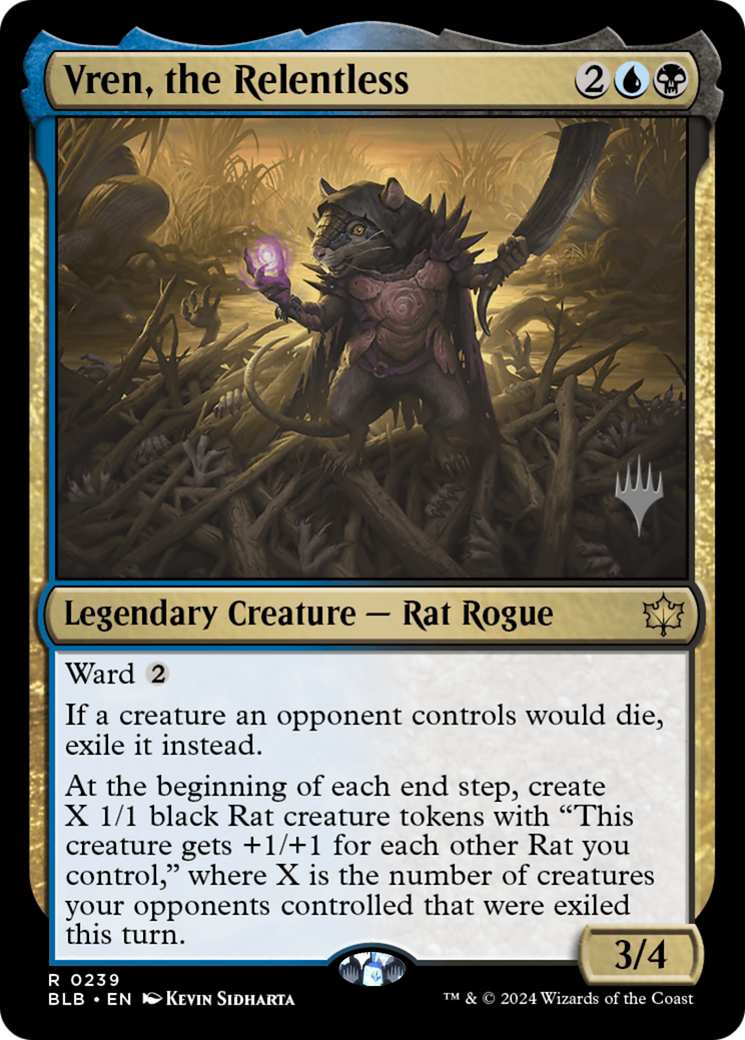 Vren, the Relentless (PPBLB-239) [Bloomburrow Promos] MTG Single Wizards of the Coast
