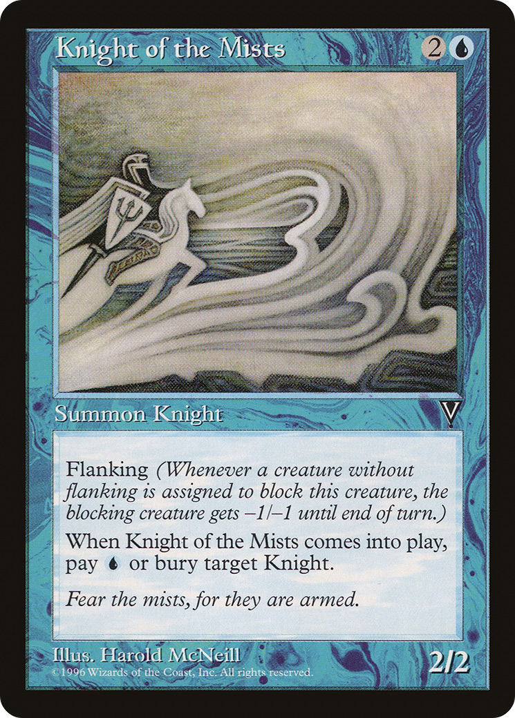 Knight of the Mists (VIS-) [Visions] MTG Single Wizards of the Coast