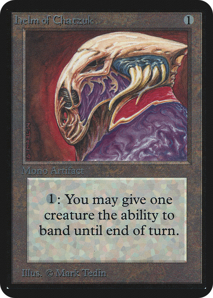 Helm of Chatzuk (LEA-246) [Oldschool] Limited Edition Alpha MTG Single Wizards of the Coast