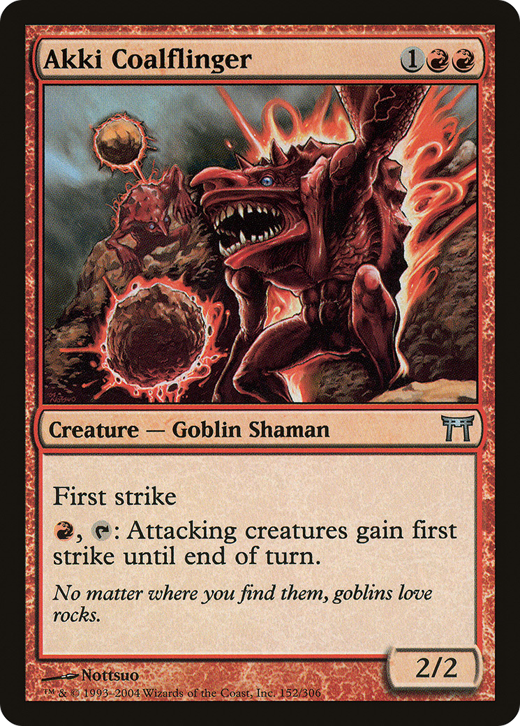 Akki Coalflinger (CHK-152) [Champions of Kamigawa] Foil MTG Single Wizards of the Coast