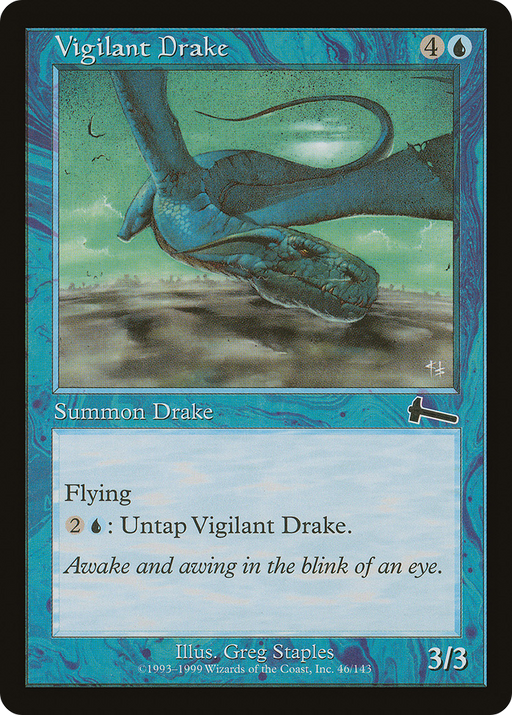 Vigilant Drake (ULG-046) [Urza's Legacy] MTG Single Wizards of the Coast