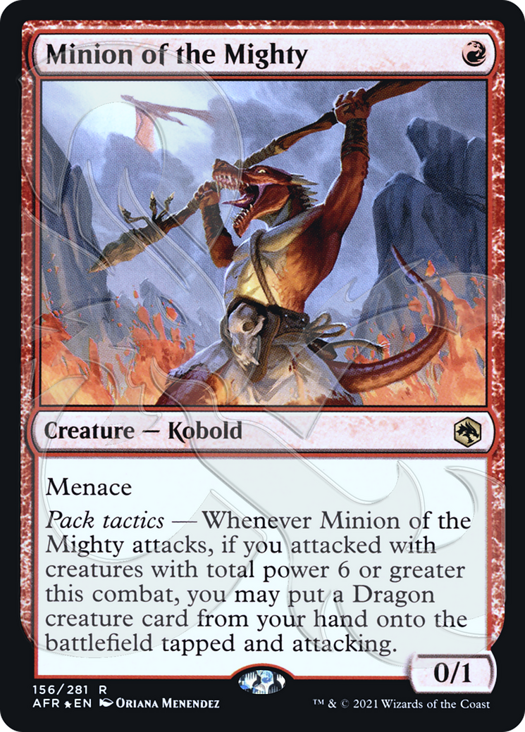 Minion of the Mighty (AFR&-156) [Adventures in the Forgotten Realms Promos] Foil MTG Single Wizards of the Coast