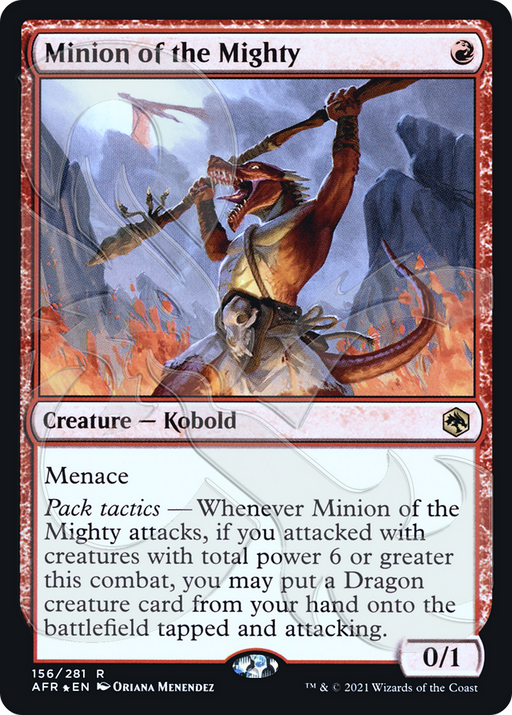 Minion of the Mighty (AFR&-156) [Adventures in the Forgotten Realms Promos] Foil MTG Single Wizards of the Coast