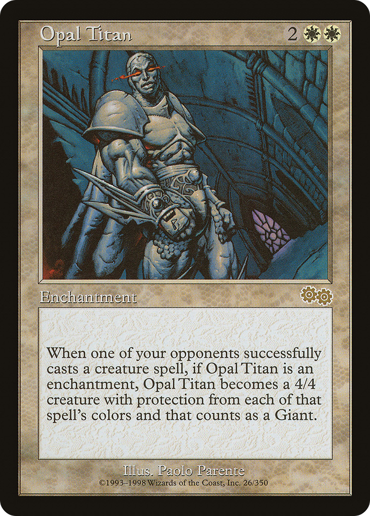Opal Titan (USG-026) [Urza's Saga] MTG Single Wizards of the Coast