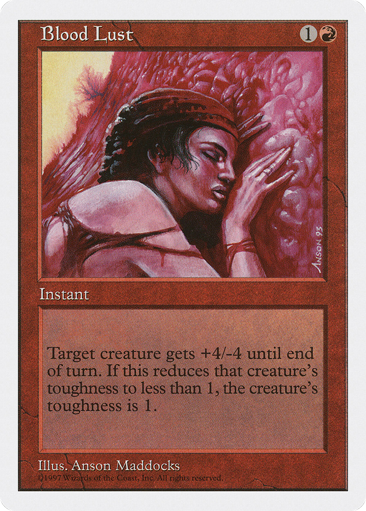 Blood Lust (5ED-212) [Fifth Edition] MTG Single Wizards of the Coast