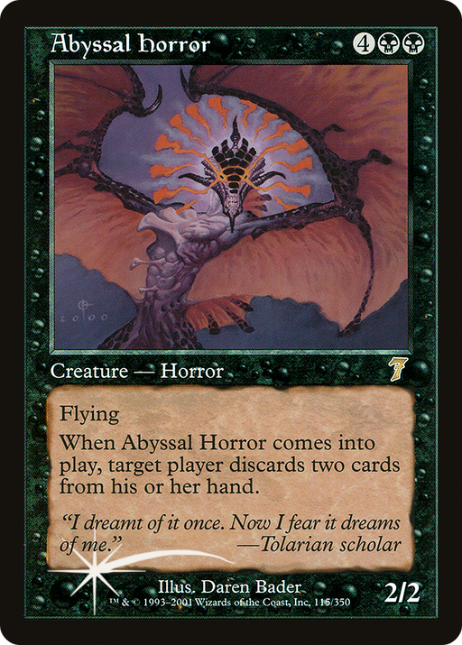Abyssal Horror (7ED-115) [7th Edition] MTG Single Wizards of the Coast