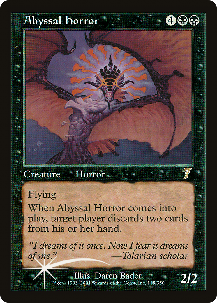 Abyssal Horror (7ED-115) [7th Edition] Foil MTG Single Wizards of the Coast