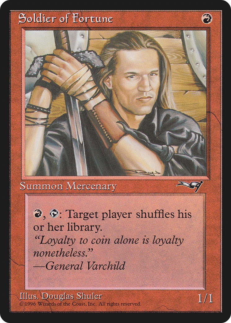 Soldier of Fortune (ALL-080) [Alliances] MTG Single Wizards of the Coast