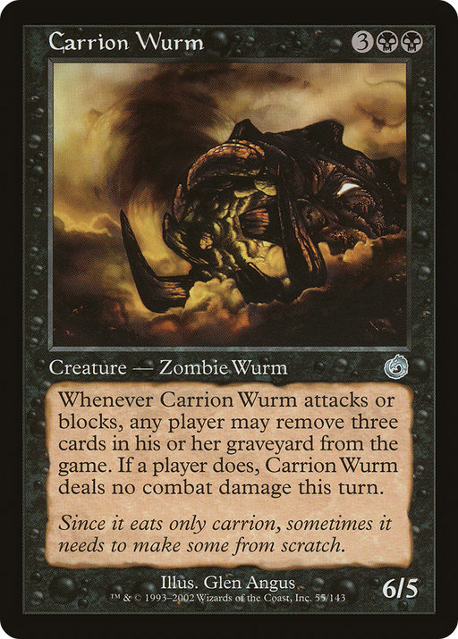 Carrion Wurm (TOR-055) [Torment] MTG Single Wizards of the Coast