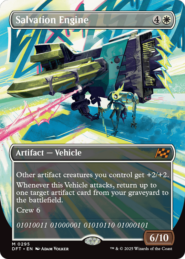 Salvation Engine (DFT-295) [Aetherdrift] (Borderless) MTG Single Wizards of the Coast