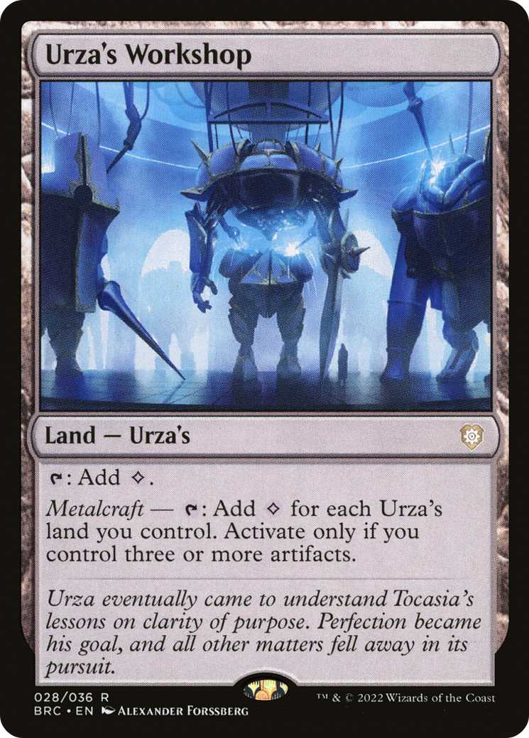 Urza's Workshop (BRC-028) [The Brothers' War Commander] Foil MTG Single Wizards of the Coast