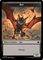 Bat // Warren Warleader Double-Sided Token [Tokens] Bloomburrow Tokens MTG Single Magic: The Gathering