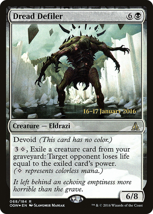 Dread Defiler (PRE-068) [Oath of the Gatewatch Promos] Foil MTG Single Wizards of the Coast