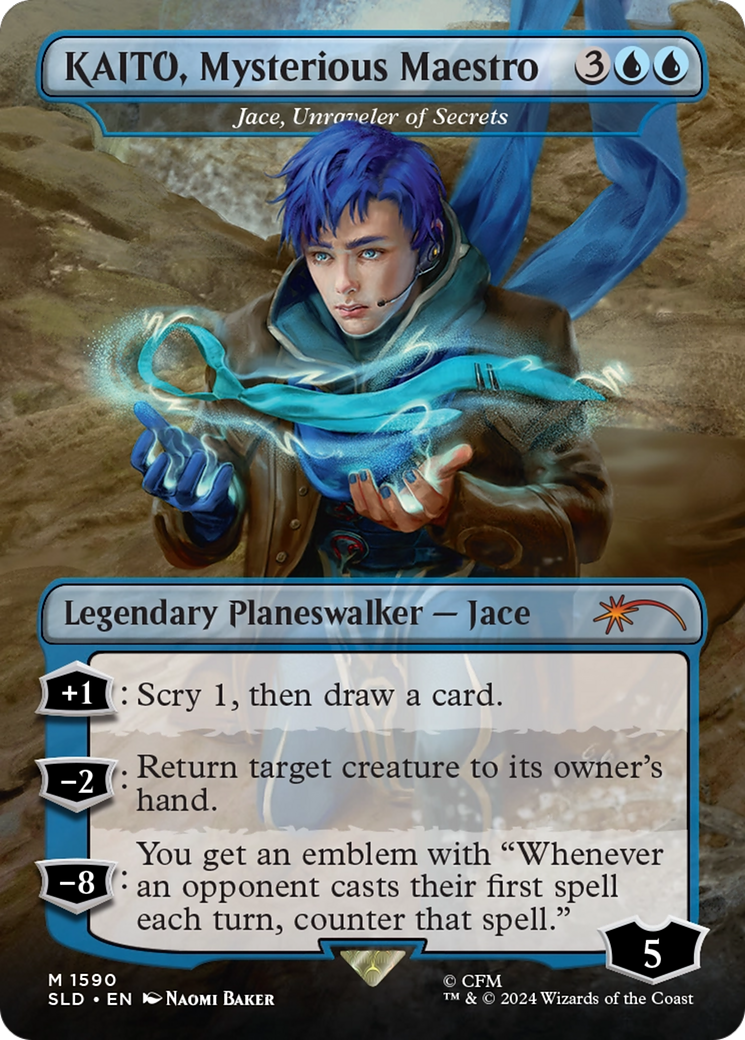 Jace, Unraveler of Secrets (SLD-1590) [Secret Lair] Drop (Borderless) MTG Single Wizards of the Coast