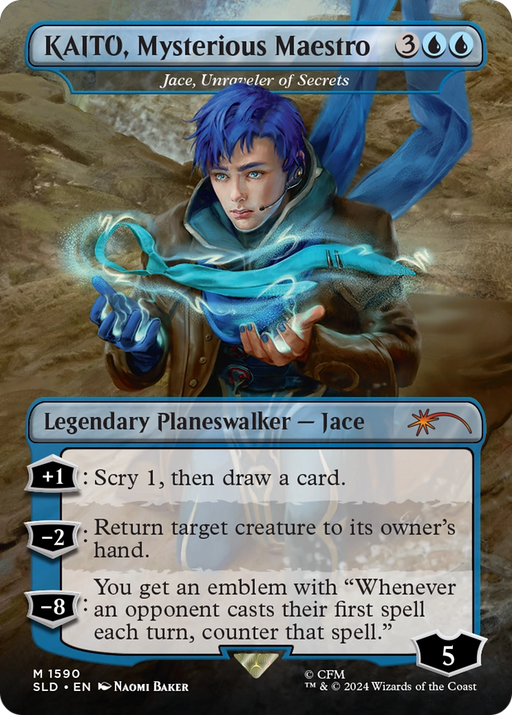 Jace, Unraveler of Secrets (SLD-1590) [Secret Lair] Drop (Borderless) MTG Single Wizards of the Coast