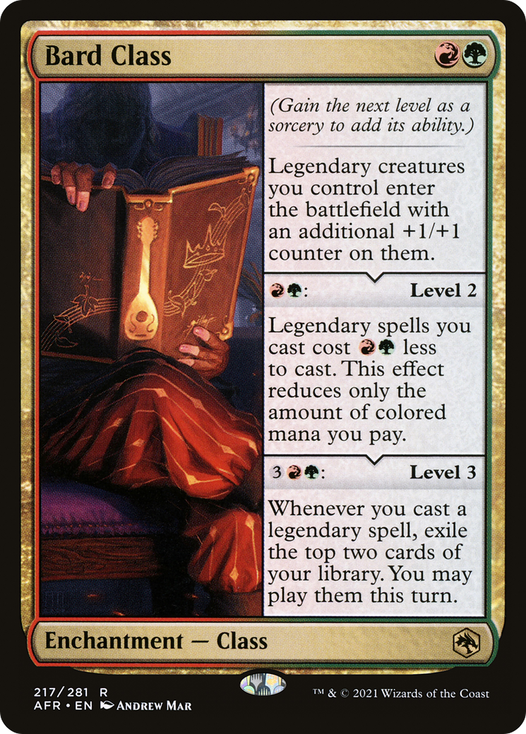 Bard Class (AFR-217) [Adventures in the Forgotten Realms] MTG Single Wizards of the Coast